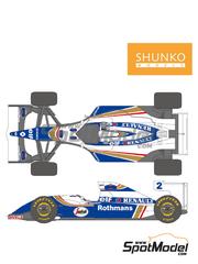 Tabu Design TABU20069: Marking / livery 1/20 scale - Williams